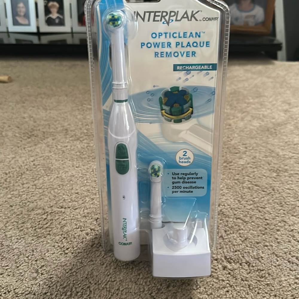 Interplak rechargeable plaque remover